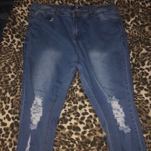Boohoo skinny jeans size 20 plus size